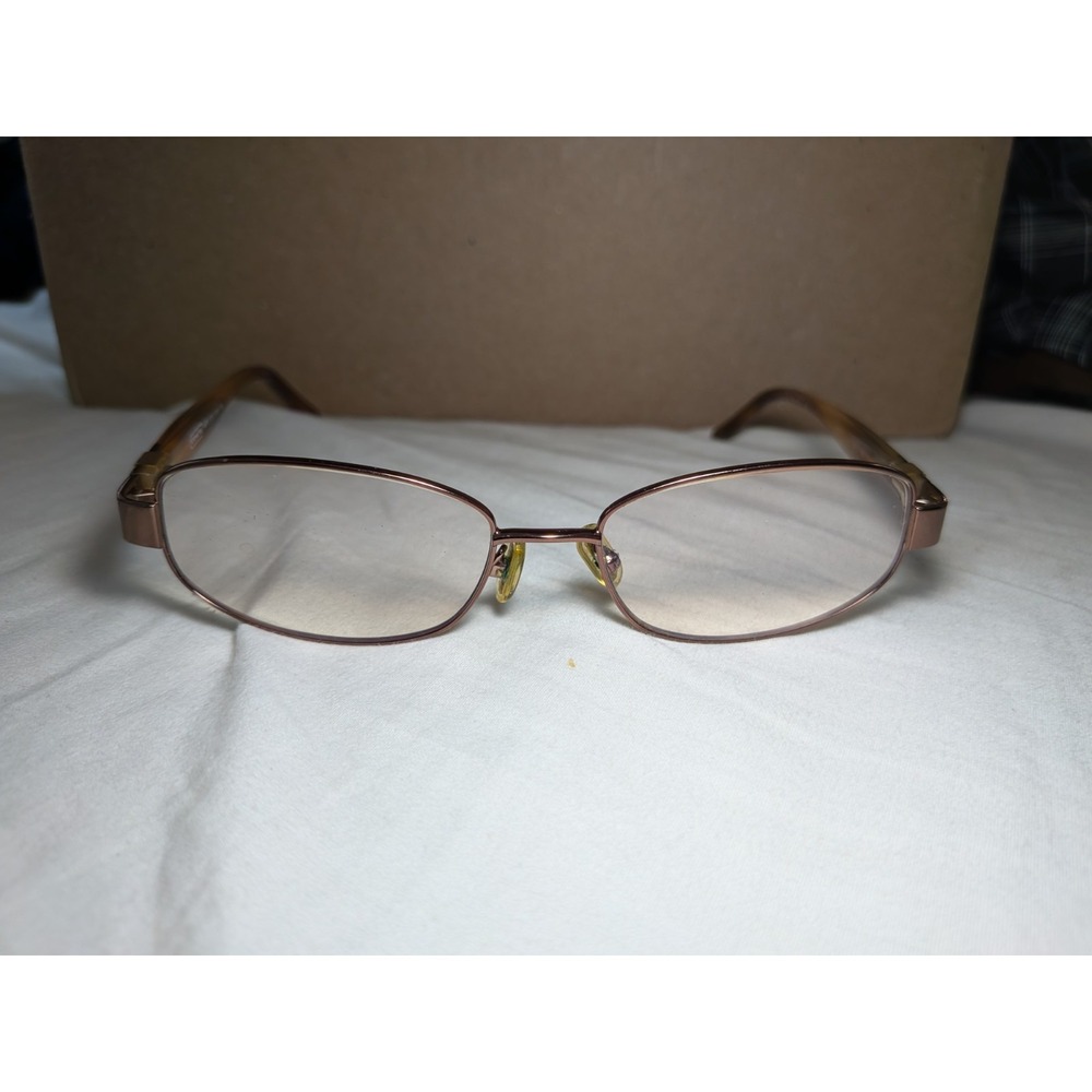 COACH NEW YORK "HOPE" (213) Brown/Shiny Tan Eyeglasses Frame 51-16-135
